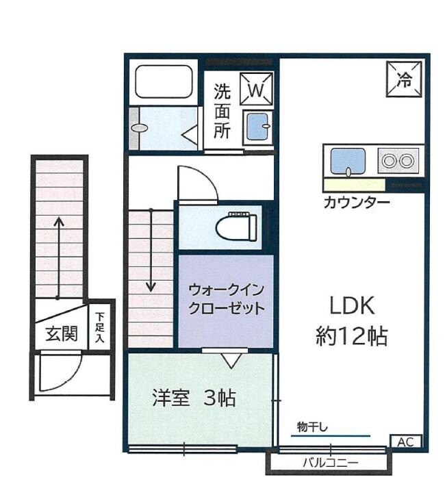 アンソレイユ高田馬場の物件間取画像