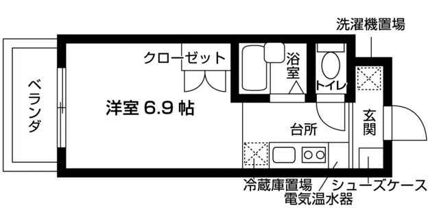 清瀬松山学生マンションアトムスの物件間取画像