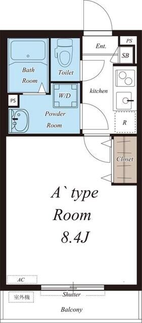 谷在家駅 徒歩10分 2階の物件間取画像