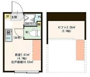 王子神谷駅 徒歩10分 2階の物件間取画像