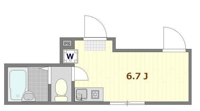 大森町駅 徒歩7分 1階の物件間取画像