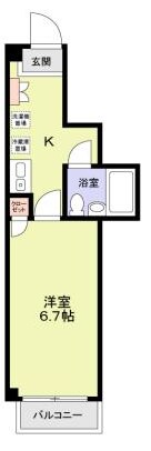 稲荷町駅 徒歩8分 4階の物件間取画像