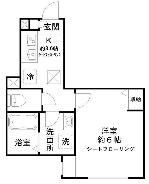 高円寺駅 徒歩7分 1階の物件間取画像