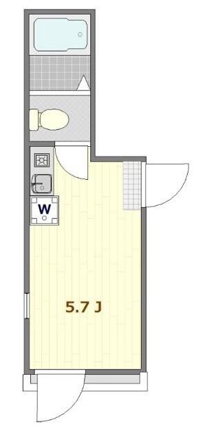 亀有駅 徒歩9分 2階の物件間取画像