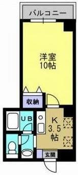 浜松町駅 徒歩10分 2階の物件間取画像