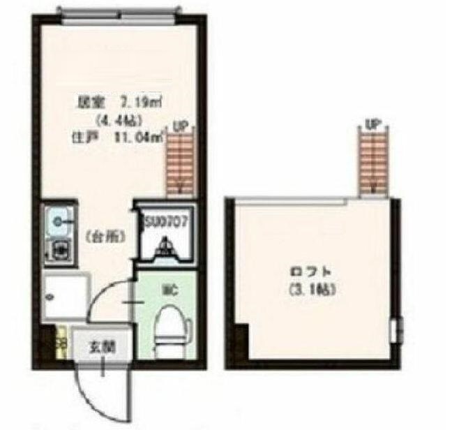 高田馬場駅 徒歩8分 1階の物件間取画像