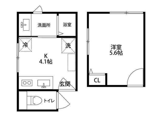 ＢＯハイツの物件間取画像