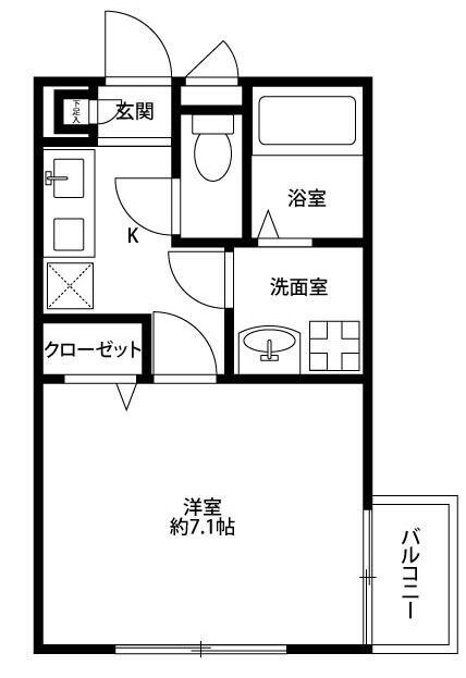 アムール　グリーンの物件間取画像