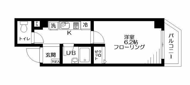 森下駅 徒歩1分 2階の物件間取画像