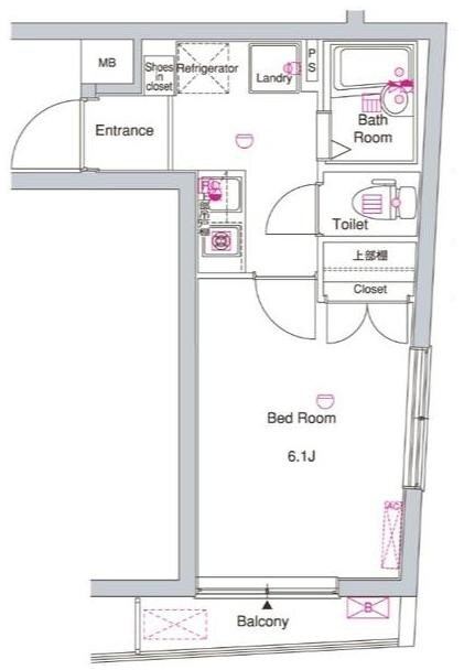 高井戸駅 徒歩13分 4階の物件間取画像