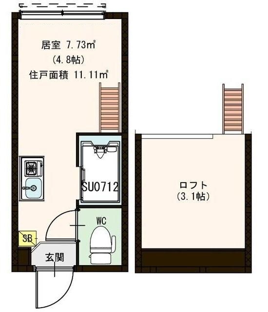 高円寺駅 徒歩8分 2階の物件間取画像