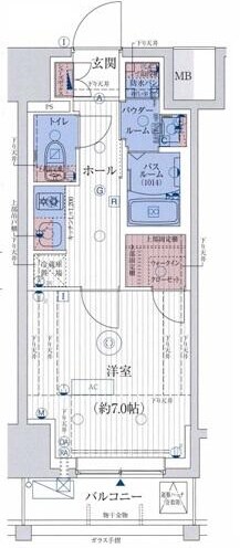 亀戸駅 徒歩8分 15階の物件間取画像