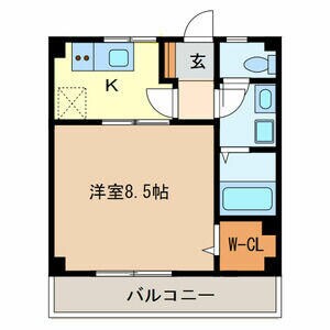 北浦和駅 徒歩5分 3階の物件間取画像