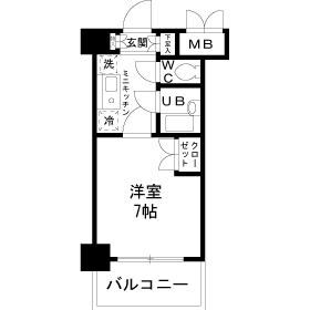 府中駅 徒歩9分 4階の物件間取画像