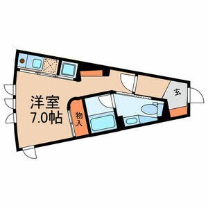 本八幡駅 徒歩9分 1階の物件間取画像