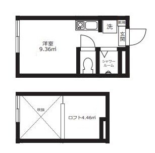 亀有駅 徒歩5分 2階の物件間取画像