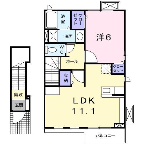 南流山駅 徒歩19分 2階の物件間取画像