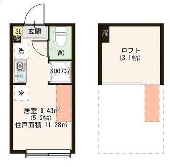 メゾンアンソレイエの物件間取画像