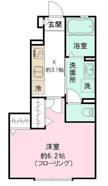 新桜台駅 徒歩5分 1階の物件間取画像