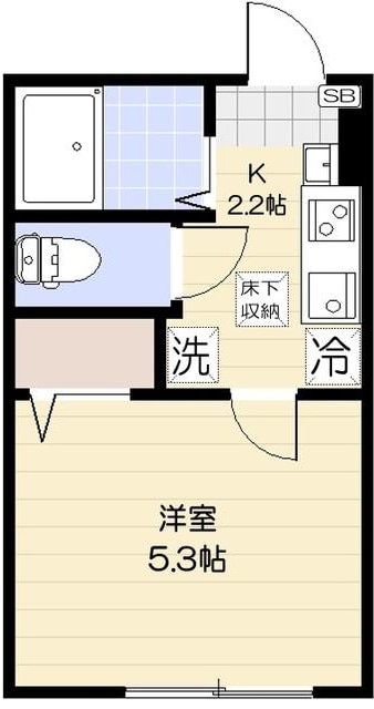 谷在家駅 徒歩7分 1階の物件間取画像