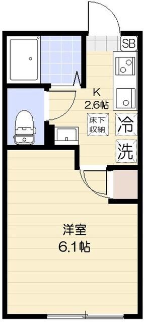 谷在家駅 徒歩7分 1階の物件間取画像