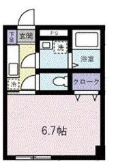 扇大橋駅 徒歩5分 1階の物件間取画像