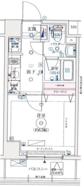 西川口駅 徒歩3分 8階の物件間取画像