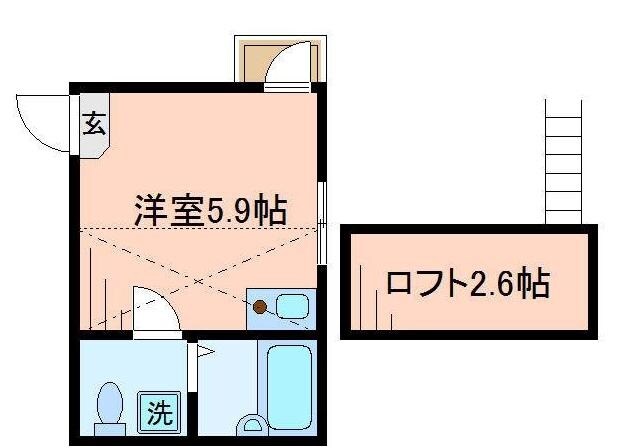 竹ノ塚駅 徒歩8分 3階の物件間取画像