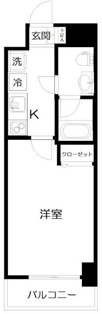 国府台駅 徒歩2分 7階の物件間取画像