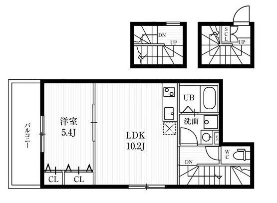 目白駅 徒歩7分 3階の物件間取画像