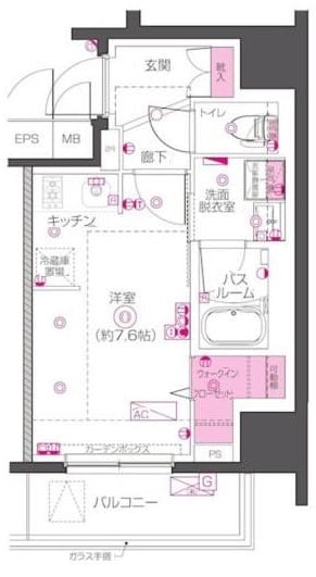 新御徒町駅 徒歩8分 5階の物件間取画像