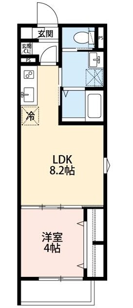 馬橋駅 徒歩5分 1階の物件間取画像