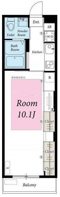 高野駅 徒歩16分 2階の物件間取画像