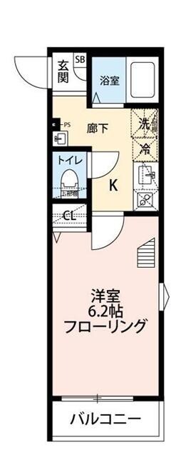 梅島駅 徒歩6分 1階の物件間取画像