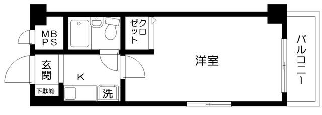 浦和駅 徒歩7分 6階の物件間取画像