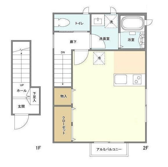 コモド本木の物件間取画像