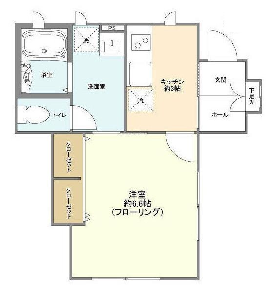 コモド本木の物件間取画像