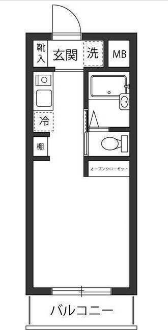 大鳥居駅 徒歩5分 1階の物件間取画像
