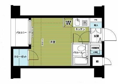 落合駅 徒歩1分 4階の物件間取画像