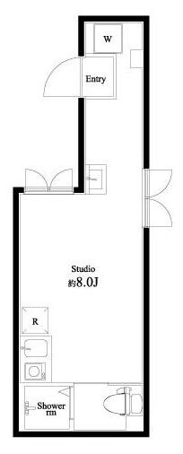 ＶＡＲＹ｀ｓ北千住の物件間取画像