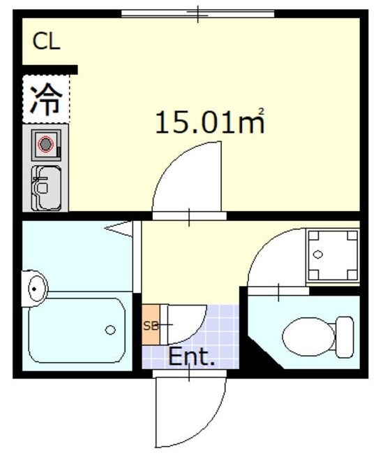 大鳥居駅 徒歩5分 1階の物件間取画像