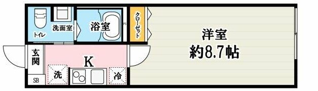 和光市駅 徒歩15分 1階の物件間取画像