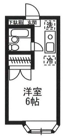 目白駅 徒歩10分 2階の物件間取画像