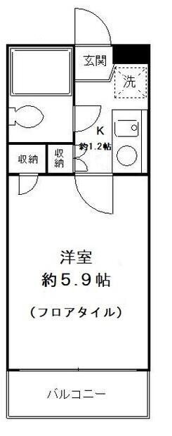 中井駅 徒歩6分 1階の物件間取画像