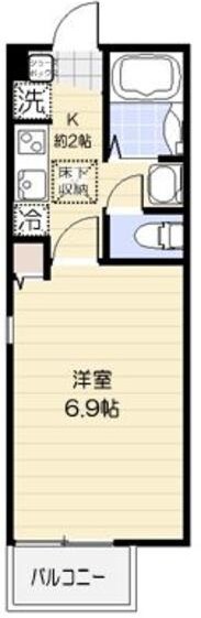 原木中山駅 徒歩3分 1階の物件間取画像