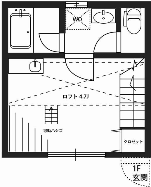 扇大橋駅 徒歩11分 2階の物件間取画像
