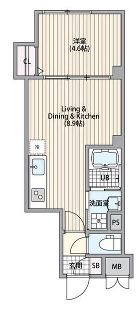 エルファーロ恵比寿の物件間取画像