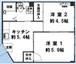 立花ハイツの物件間取画像