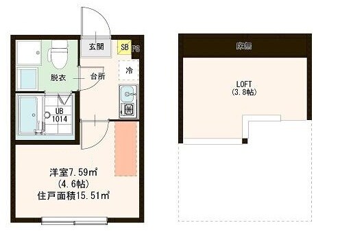 西高島平駅 徒歩6分 2階の物件間取画像