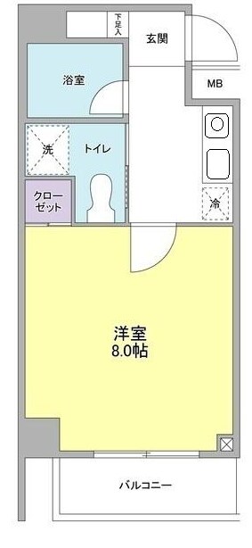 用賀駅 徒歩9分 4階の物件間取画像